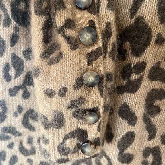 Sezane Leopard Print Sweater Dress - Picture 5 of 7